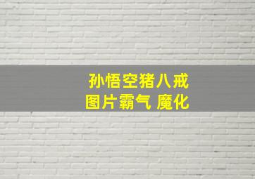 孙悟空猪八戒图片霸气 魔化